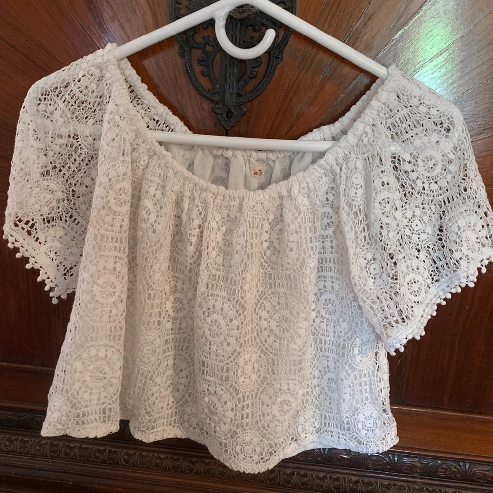 Lace Hollister Crop Top